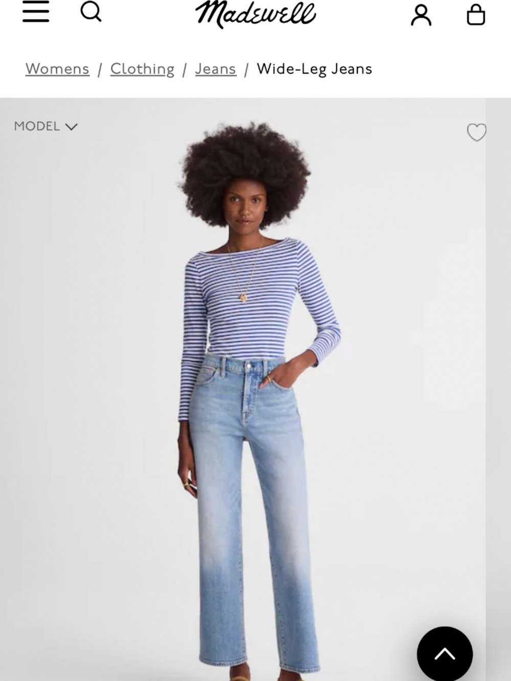 Madewell Vintage Wide-leg Cropped Jean